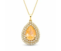 Diamond Sky Jewelry Papuošalų rinkinys moterims „Jasmine (Peach DeLite)“ su Swarovski® kristalais