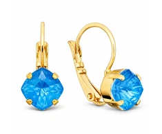 Diamond Sky Jewelry Papuošalų rinkinys moterims „Magical Square (Electric Mėlyna Ignite)“ su Swarovski® kristalais