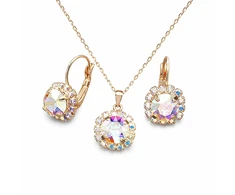 Diamond Sky Jewelry Papuošalų rinkinys moterims „Glory II (Aurora Borealis)“ su Swarovski® kristalais
