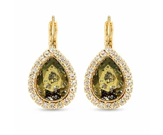 Diamond Sky Jewelry Papuošalų rinkinys moterims „Celestial Drop (Gold Patina)“ su Swarovski® kristalais