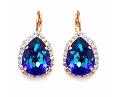 Diamond Sky Jewelry Papuošalų rinkinys moterims „Celestial Drop III (Bermuda Mėlyna)“ su Swarovski® kristalais