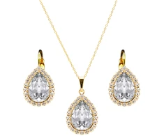 Diamond Sky Jewelry Papuošalų rinkinys moterims „Celestial Drop“ su Swarovski® kristalais