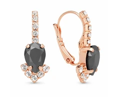 Diamond Sky Jewelry Papuošalų rinkinys moterims „Leonora II (Jet Hematite)“ su Preciosa® kristalais