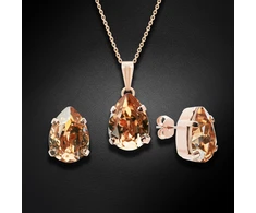 Diamond Sky Jewelry Papuošalų rinkinys moterims „Venus II (Golden Shadow)“ su Swarovski® kristalais