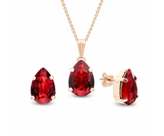 Diamond Sky Jewelry Papuošalų rinkinys moterims „Venus II (Siam)“ su Swarovski® kristalais