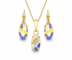 Diamond Sky Jewelry Papuošalų rinkinys moterims „Enigma (Aurora Borealis)“ su Swarovski® kristalais