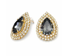 Diamond Sky Jewelry Papuošalų rinkinys moterims „Jasmine (Sidabrinis Night)“ su Swarovski® kristalais