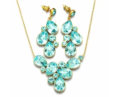 Diamond Sky Jewelry Papuošalų rinkinys moterims „Fillory Magic (Aqua Bohemica)“ su Preciosa® kristalais