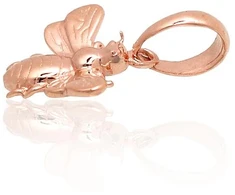 Diamond Sky Jewelry Raudono aukso 585 prabos pakabukas „Bee“