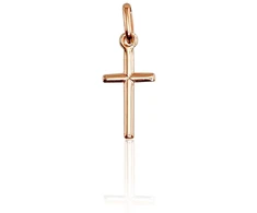 Diamond Sky Jewelry Raudono aukso 585 prabos kryželis „Klasika Gold XXXVII“