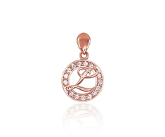 Diamond Sky Jewelry Auksinis raidės pakabukas su cirkoniais „L“