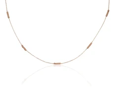 Diamond Sky Jewelry Raudono aukso 585 prabos vėrinys „Valentine“