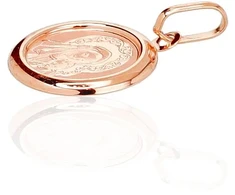 Diamond Sky Jewelry Raudono aukso 585 prabos ikonos pakabukas „Blessed Virgin Mary III“