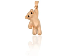 Diamond Sky Jewelry Auksinis pakabukas su emaliu „Bear“
