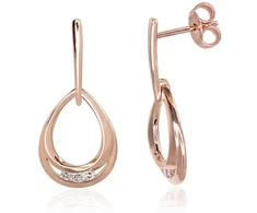 Diamond Sky Jewelry Auksiniai auskarai su deimantais „Melisandra IV“