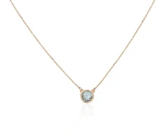 Diamond Sky Jewelry Raudono aukso 585 prabos vėrinys su topazais „Dangaus žėrėjimas“