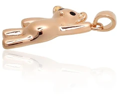 Diamond Sky Jewelry Auksinis pakabukas su emaliu „Bear“