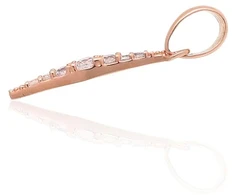 Diamond Sky Jewelry Raudono aukso 585 prabos pakabukas su cirkoniais „Northern Stars“