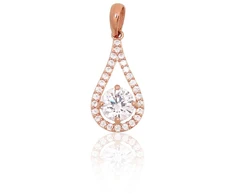 Diamond Sky Jewelry Auksinis pakabukas su cirkoniais „Vienna“