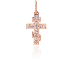 Diamond Sky Jewelry Auksinis kryželis „Išgelbėk ir Apsaugok VI“