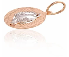 Diamond Sky Jewelry Raudono aukso 585 prabos zodiako ženklo pakabukas „Vėžys V“