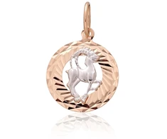 Diamond Sky Jewelry Auksinis zodiako ženklo pakabukas „Ožiaragis IV“