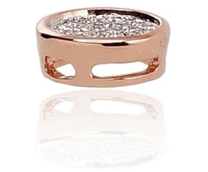 Diamond Sky Jewelry Raudono aukso 585 prabos pakabukas su deimantais „Perfection II“