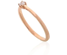 Diamond Sky Jewelry Raudono aukso 585 prabos žiedas su deimantais „Amžinybės kibirkštis“