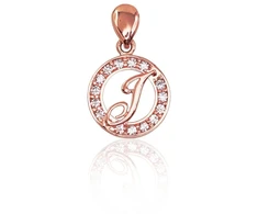 Diamond Sky Jewelry Auksinis raidės pakabukas su cirkoniais „J“