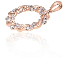 Diamond Sky Jewelry Auksinis pakabukas su deimantais „Omega“