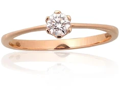 Diamond Sky Jewelry Auksinis žiedas su deimantais „Jos Akių Šviesa“