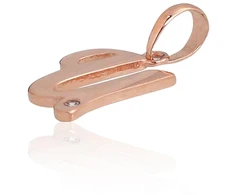 Diamond Sky Jewelry Auksinis raidės pakabukas su cirkoniais „U IV“