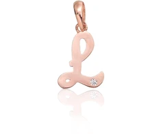 Diamond Sky Jewelry Auksinis raidės pakabukas su cirkoniais „L IV“