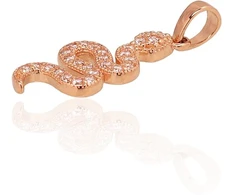 Diamond Sky Jewelry Auksinis pakabukas su cirkoniais „Gyvatė“