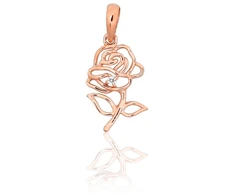Diamond Sky Jewelry Auksinis pakabukas su cirkoniais „Golden Rose“