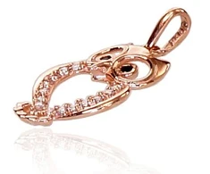 Diamond Sky Jewelry Auksinis pakabukas su cirkoniais „Owl VIII“