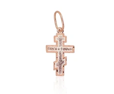 Diamond Sky Jewelry Auksinis kryželis „Išgelbėk ir Apsaugok VI“