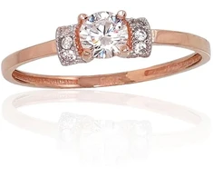 Diamond Sky Jewelry Auksinis žiedas su cirkoniais „Khonsu III“