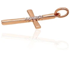 Diamond Sky Jewelry Auksinis pakabukas su deimantais „Veritas“