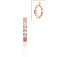 Diamond Sky Jewelry Auksinis pilvo auskaras su cirkoniais „Confetti“