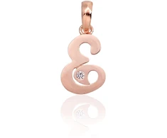 Diamond Sky Jewelry Auksinis raidės pakabukas su cirkoniais „E IV“