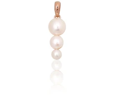 Diamond Sky Jewelry Raudono aukso 585 prabos pakabukas su perlais „Fabos“