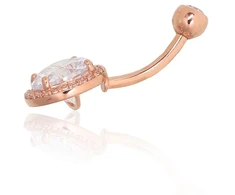Diamond Sky Jewelry Auksinis pilvo auskaras su cirkoniais „Juno Gold VII“
