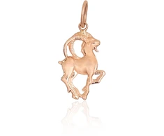 Diamond Sky Jewelry Auksinis zodiako ženklo pakabukas „Ožiaragis V“
