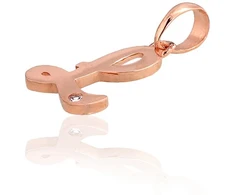 Diamond Sky Jewelry Auksinis raidės pakabukas su cirkoniais „L IV“