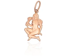 Diamond Sky Jewelry Auksinis zodiako ženklo pakabukas „Mergelė V“