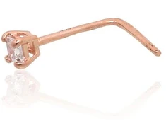 Diamond Sky Jewelry Raudono aukso 585 prabos pilvo auskaras su cirkoniais „Juno Mini III“
