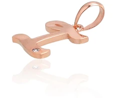 Diamond Sky Jewelry Auksinis raidės pakabukas su cirkoniais „I IV“