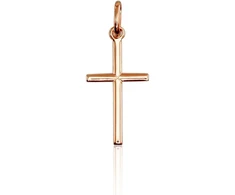 Diamond Sky Jewelry Raudono aukso 585 prabos kryželis „Klasika Gold XXXVI“