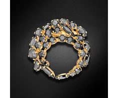 Diamond Sky Jewelry Segė moterims DiamondSky „Kristalo Šakelė (Jet Hematite)“ su Swarovski kristalais